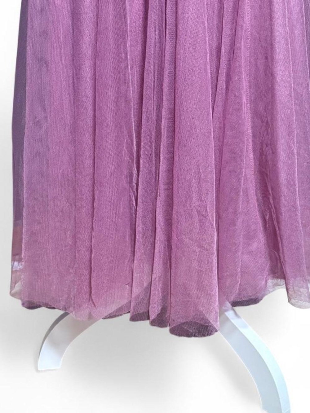 Pink Layered Tulle Maxi Skirt Women’s S Fairy Balletcore Mesh A Line Flowy - Picture 3 of 7